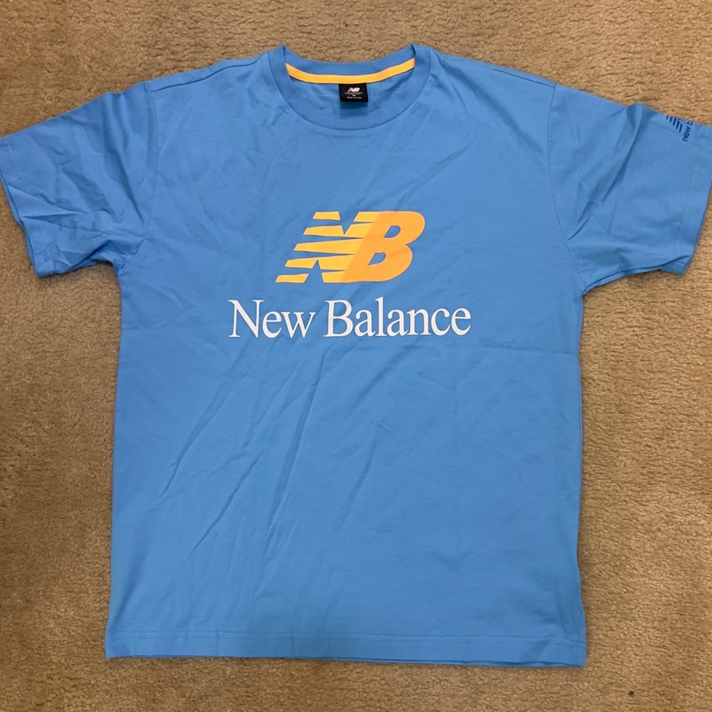 New Balance Blue and Yellow Short Sleeve Tees